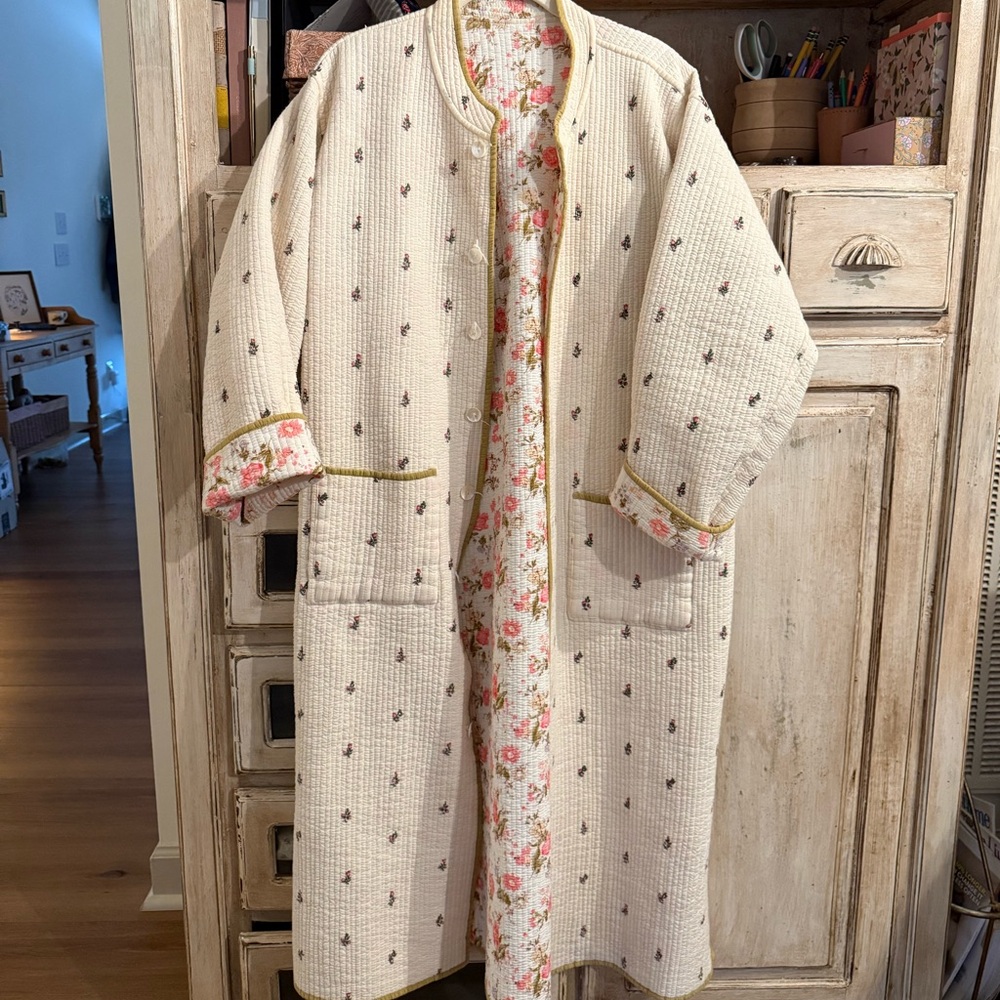 Handmade Long Quilted Coat
